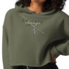 Embrace Change Embrace Change cropped hoodie – Military Green (front view)
