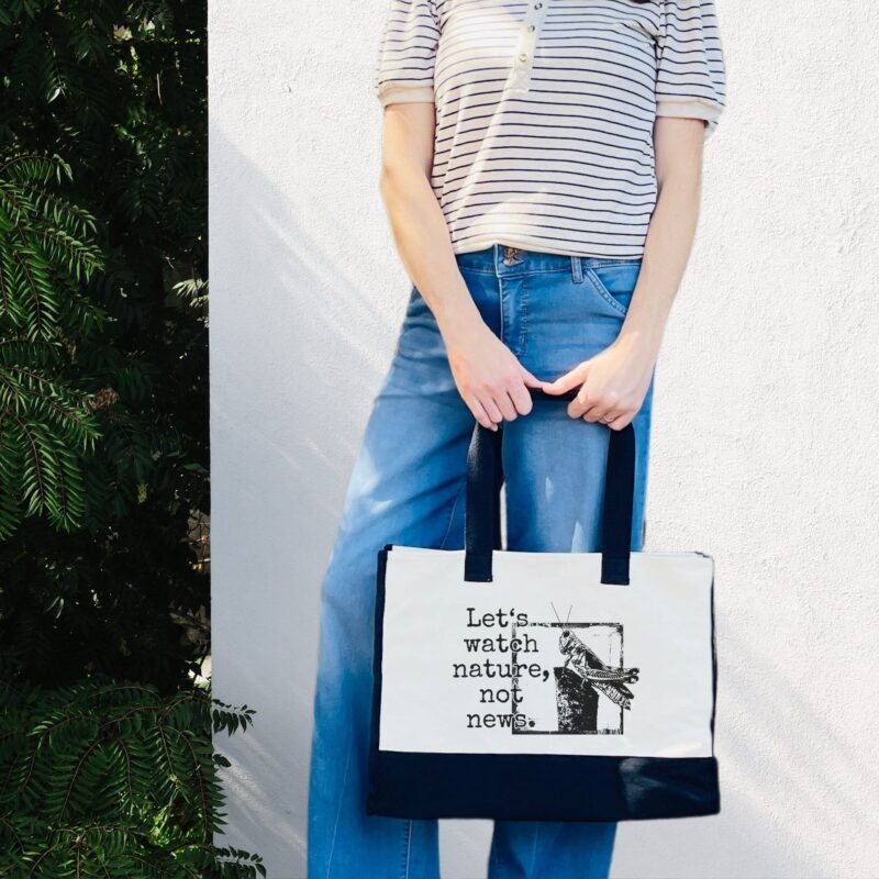 Nature Not News - Premium Tote Bag tote bags