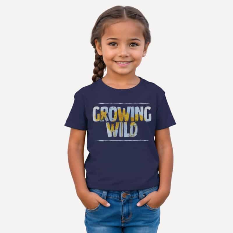 Growing Wild Kids Tee kids' t-shirt – Black