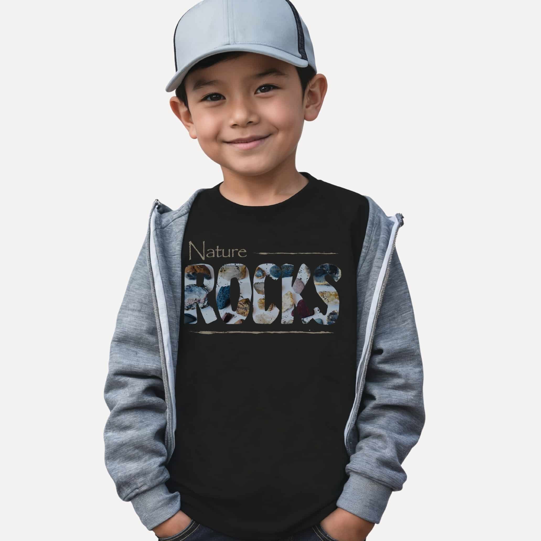 Nature ROCKS Kids Tee Nature ROCKS Kids Tee kids' t-shirt – Black