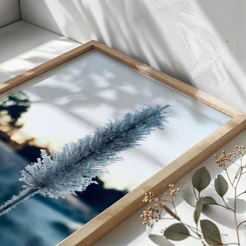 Frosted Solitude Frosted Solitude botanical wall art