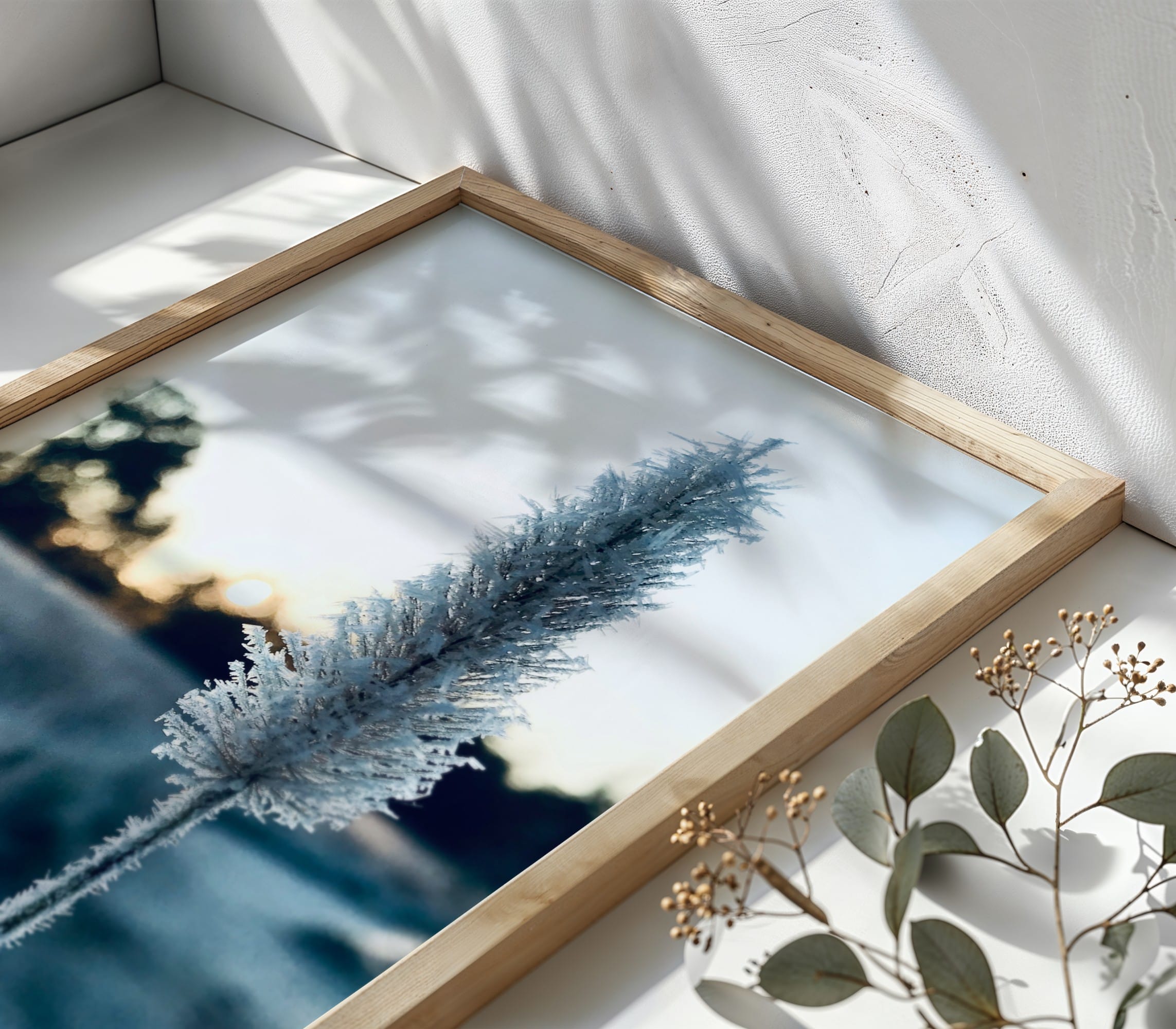 Frosted Solitude Frosted Solitude botanical wall art