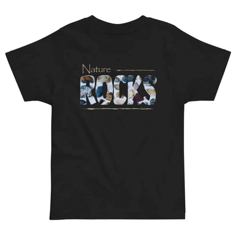 Nature ROCKS Kids Tee Nature ROCKS Kids Tee kids' t-shirt – Black (front view)