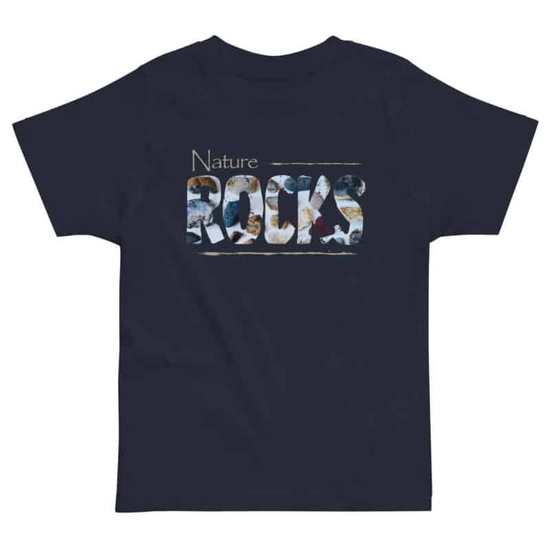 Nature ROCKS Kids Tee Nature ROCKS Kids Tee kids' t-shirt – Black (front view)