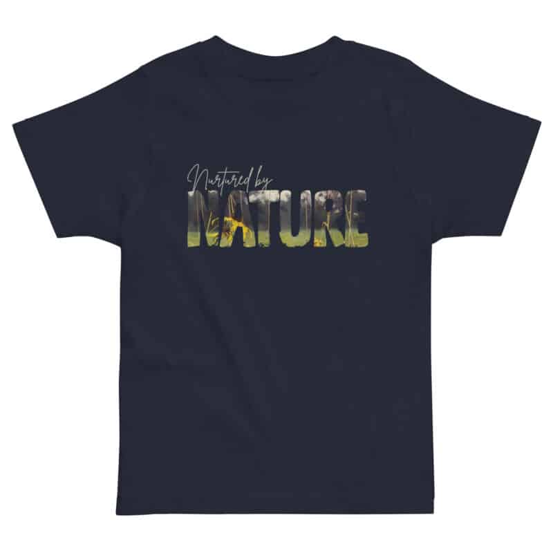 Nurtured by Nature — Meadow Bloom Kids Tee Nurtured by Nature — Meadow Bloom Kids Tee kids' t-shirt – Black (front view)