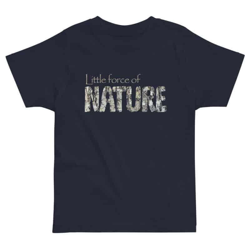 Little Force of Nature Kids Tee Little Force of Nature Kids Tee kids' t-shirt – Black (front view)