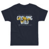 Growing Wild Kids Tee kids' t-shirt – Black (front view)