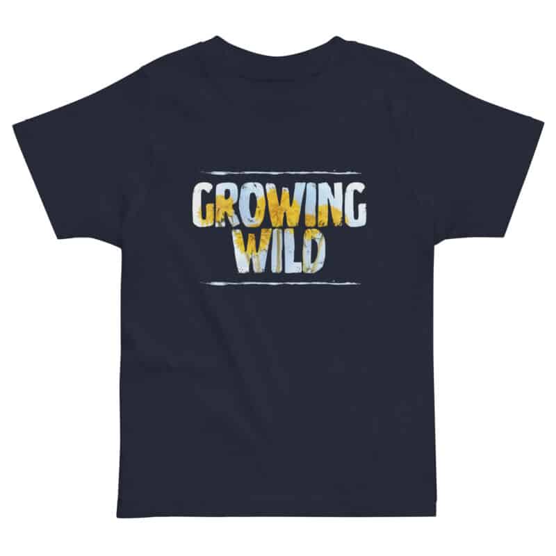 Growing Wild Kids Tee Growing Wild Kids Tee kids' t-shirt – Black (front view)