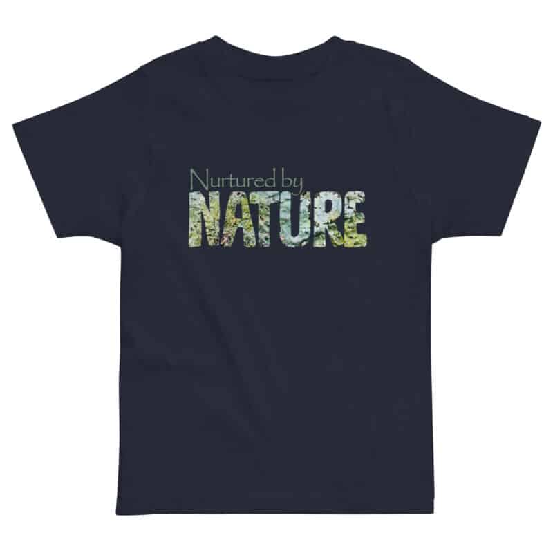 Nurtured by Nature — Lichen Kids Tee Nurtured by Nature — Lichen Kids Tee kids' t-shirt – Black (front view)