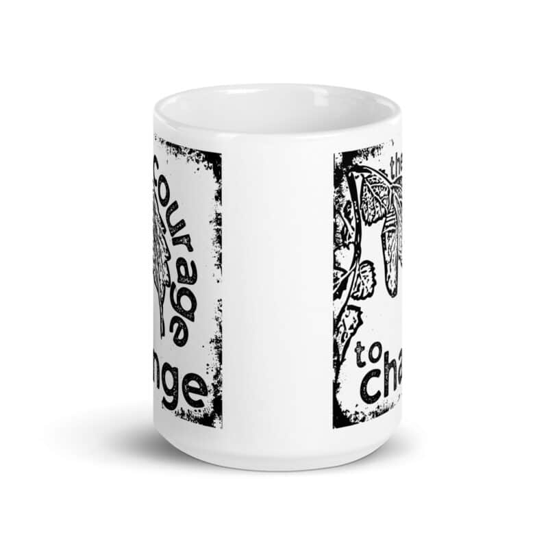 Courage to Change — 15 oz Mug Courage to Change — 15 oz Mug mugs (front view)
