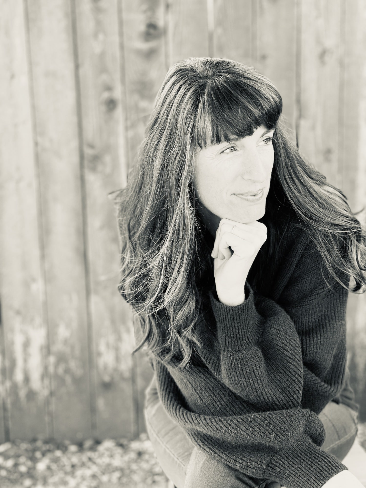 Portrait in natural light, surrounded by nature