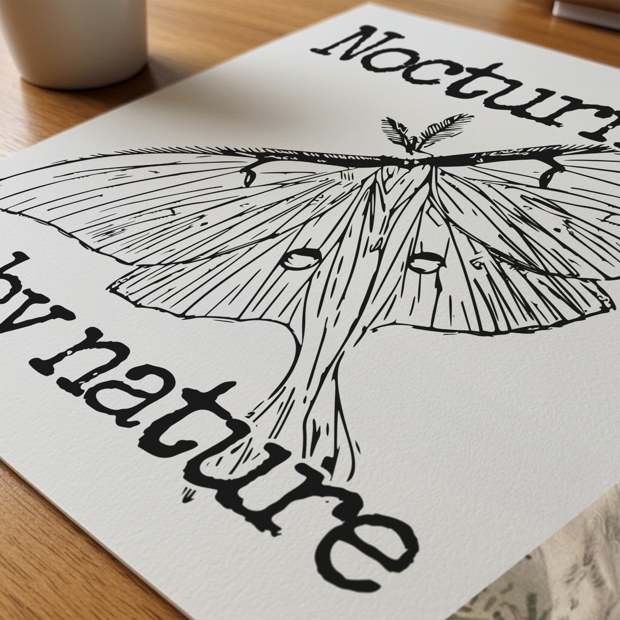 Nocturnal by Nature — Graphic Poster graphic posters