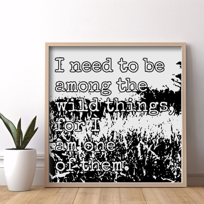 Among the Wild Things — Graphic Poster graphic posters