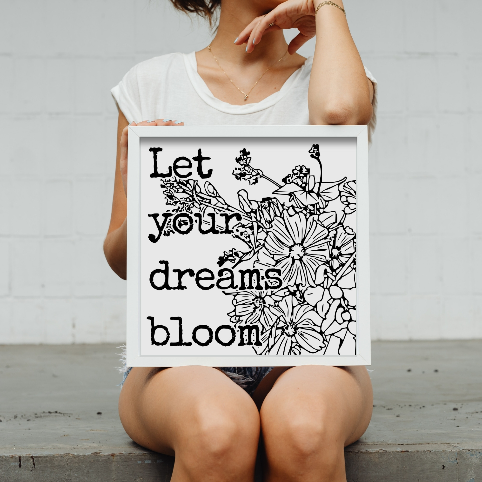Let Your Dreams Bloom — Graphic Poster graphic posters
