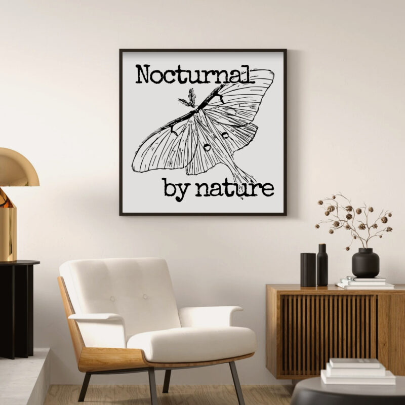Nocturnal by Nature — Graphic Poster graphic posters