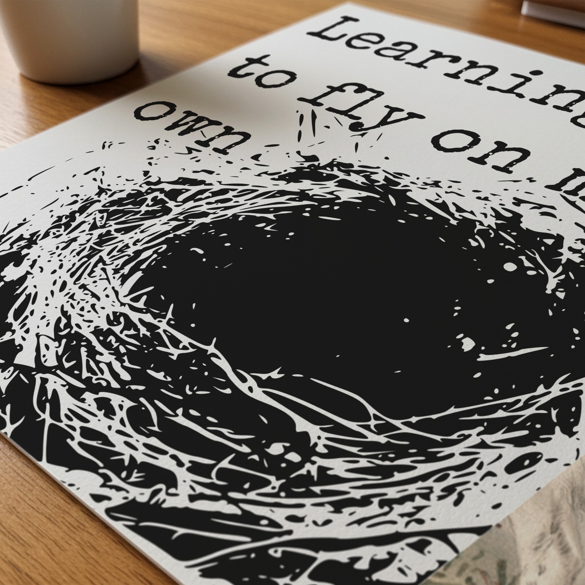 Learning to Fly on My Own — Graphic Poster graphic posters