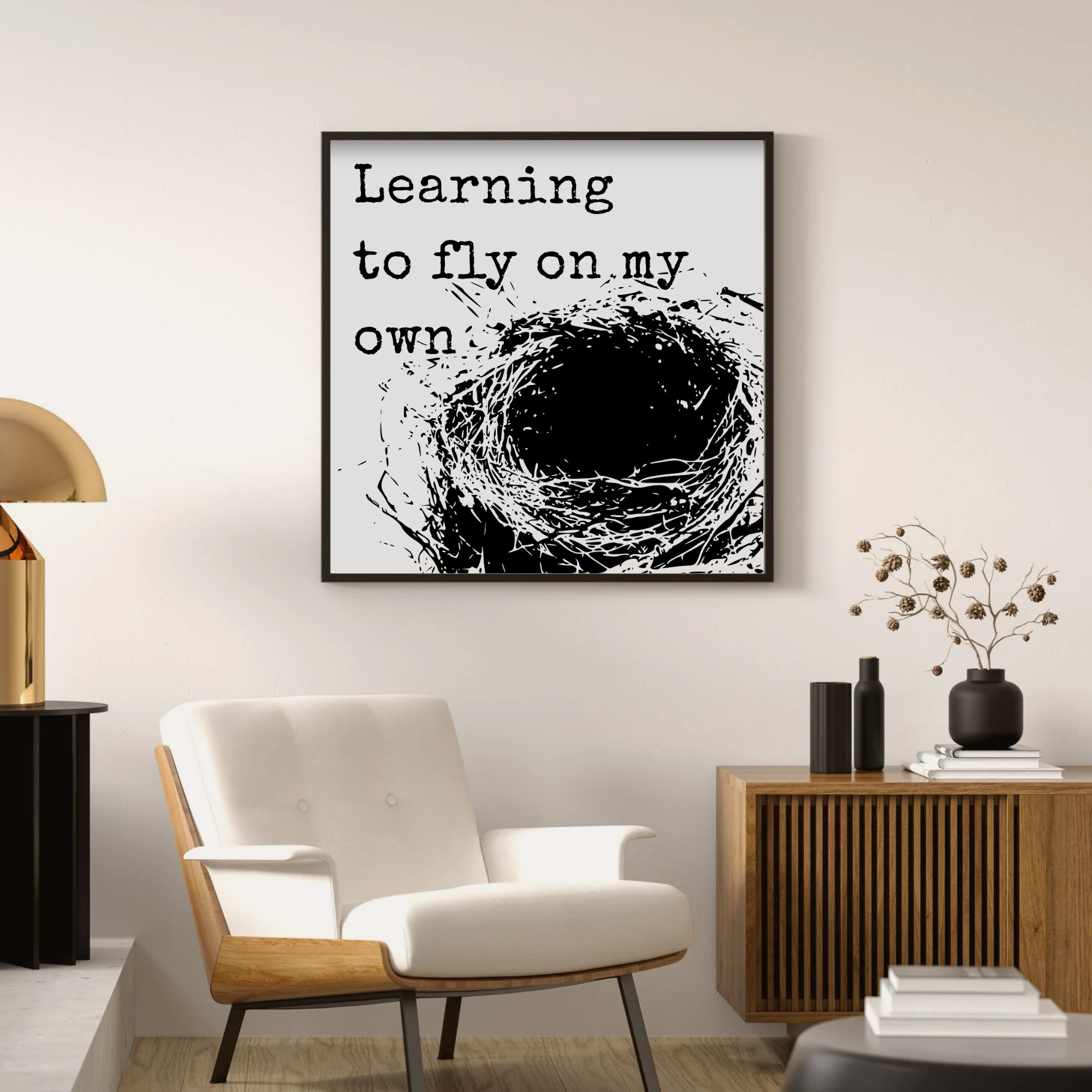 Learning to Fly on My Own — Graphic Poster graphic posters
