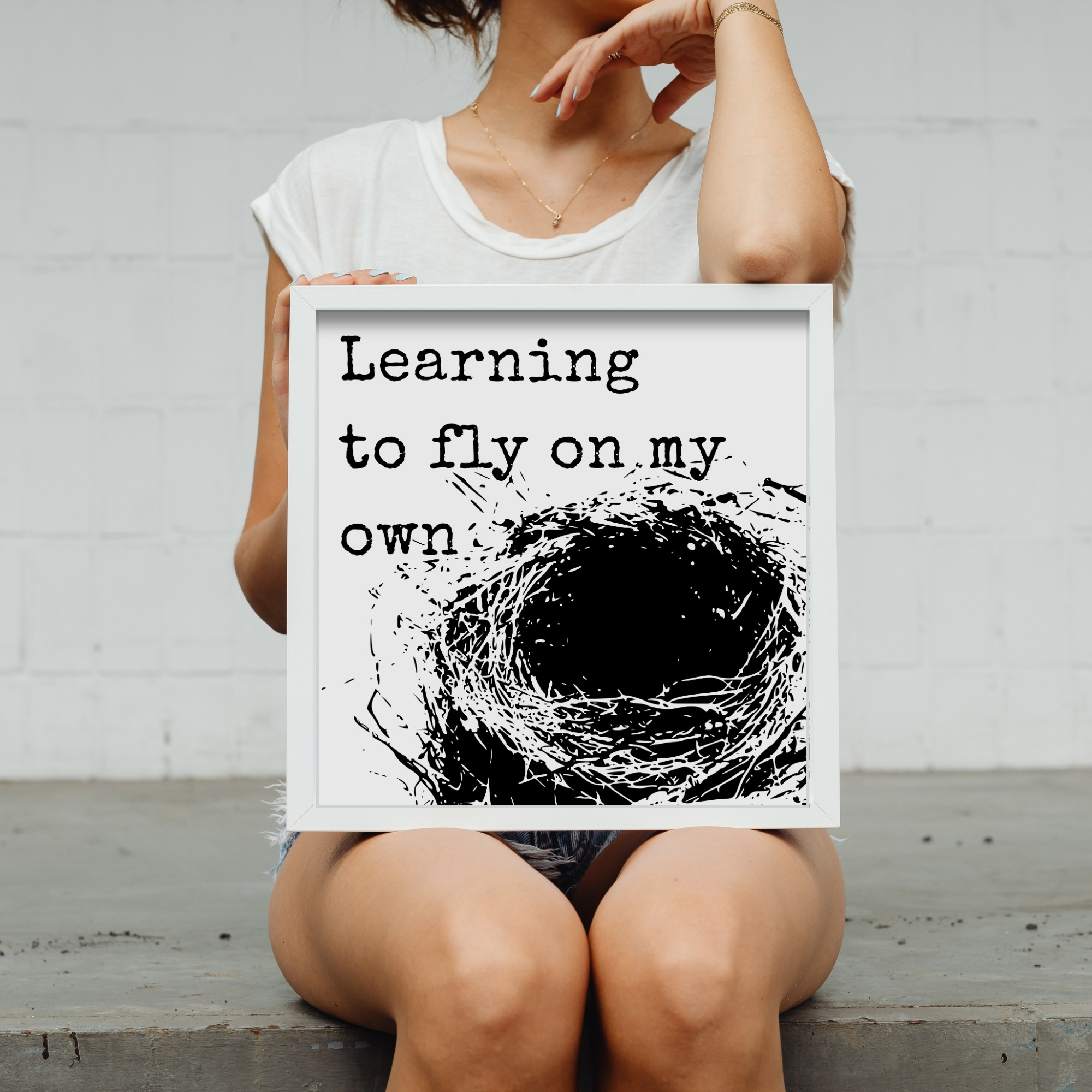 Learning to Fly on My Own — Graphic Poster graphic posters