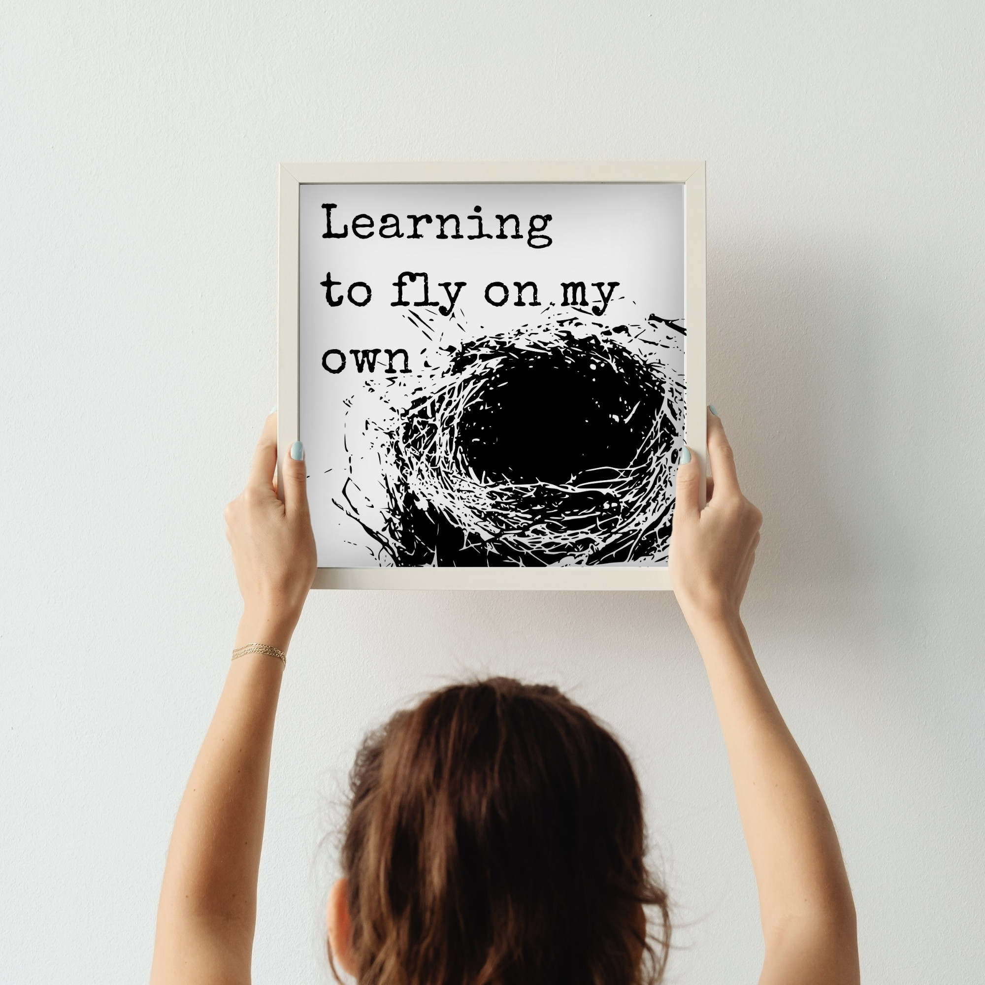 Learning to Fly on My Own — Graphic Poster graphic posters
