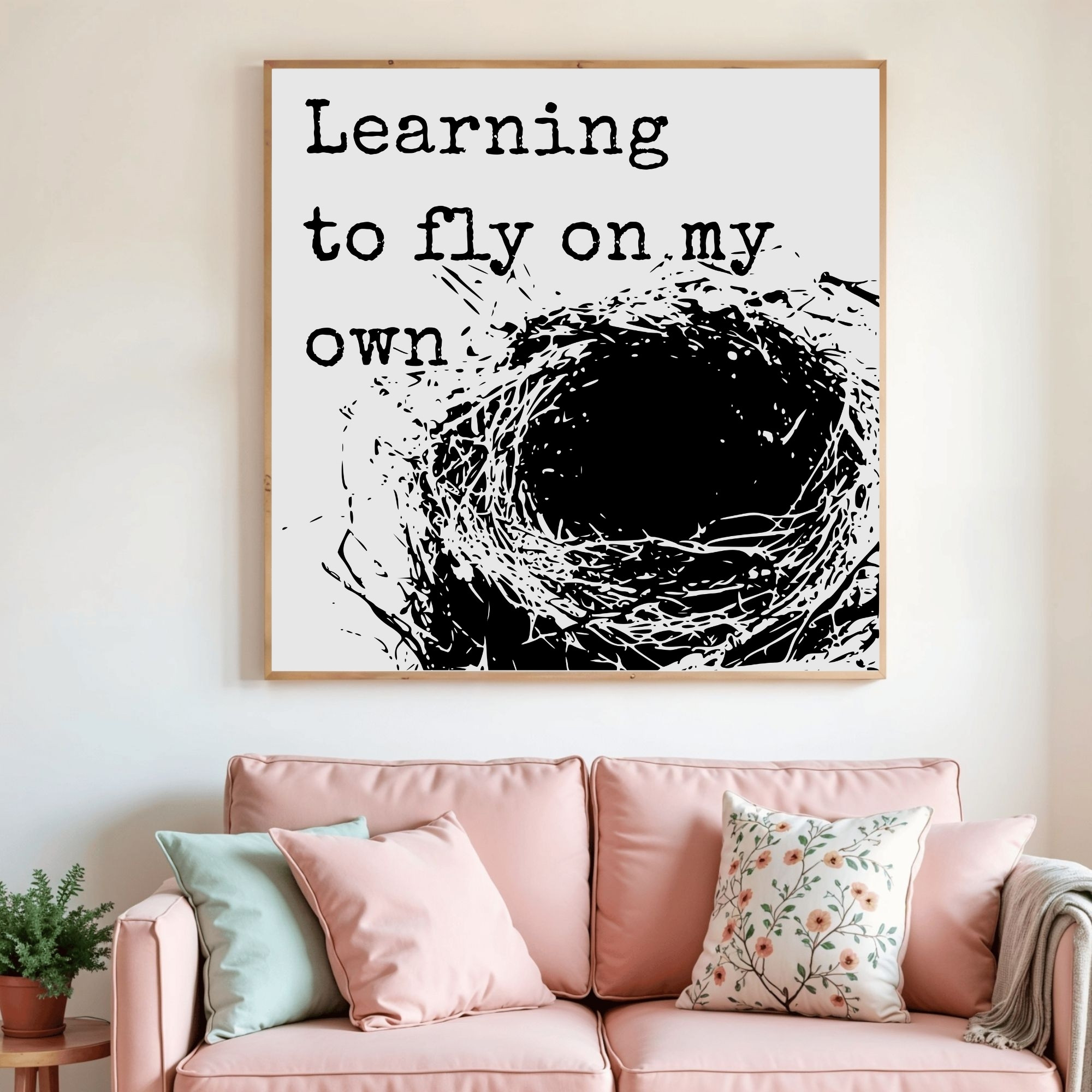 Learning to Fly on My Own — Graphic Poster graphic posters