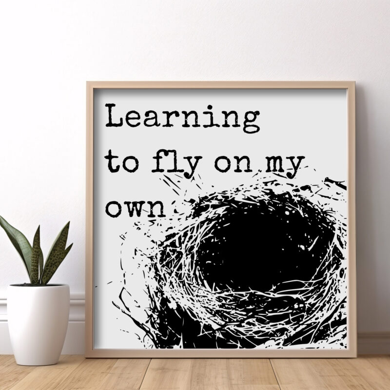 Learning to Fly on My Own — Graphic Poster graphic posters