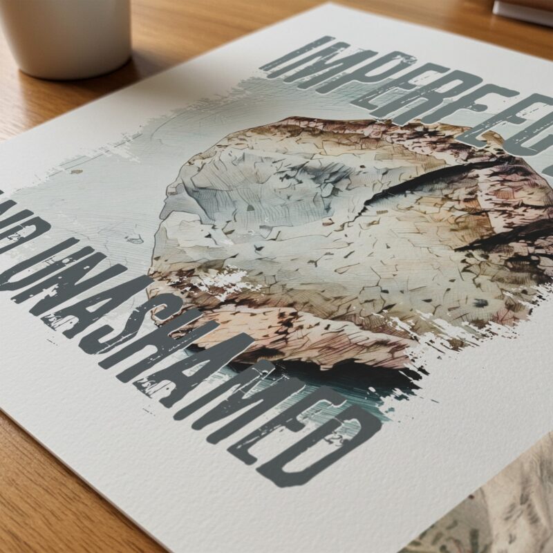 Imperfect and Unashamed — Graphic Poster graphic posters