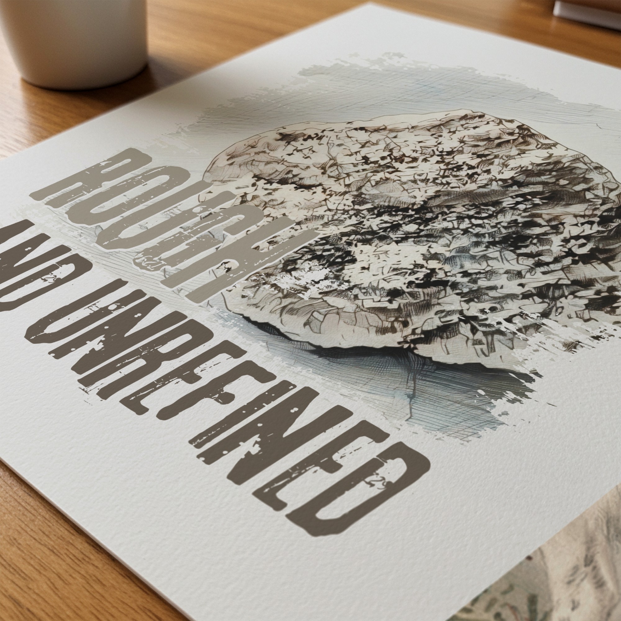 Rough and Unrefined — Graphic Poster graphic posters