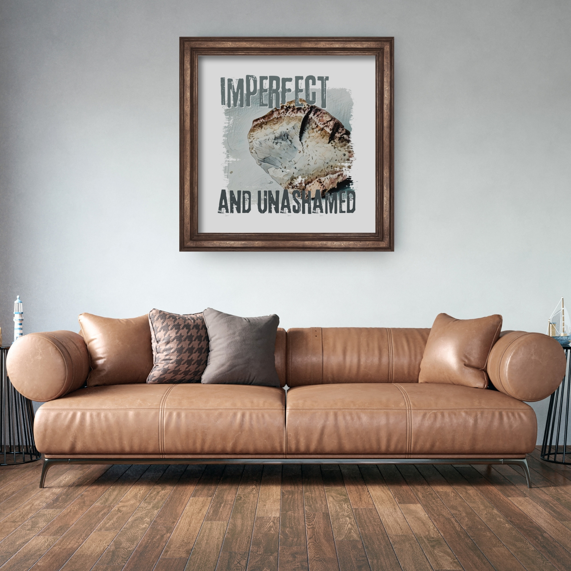 Imperfect and Unashamed — Graphic Poster graphic posters