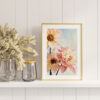 Soft Day Dahlias botanical wall art