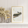 Woodland Commuter wildlife wall art