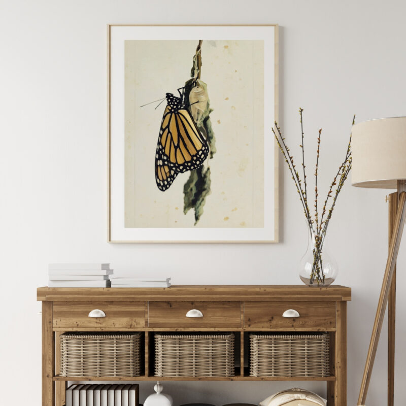 Winged Beginning wildlife wall art