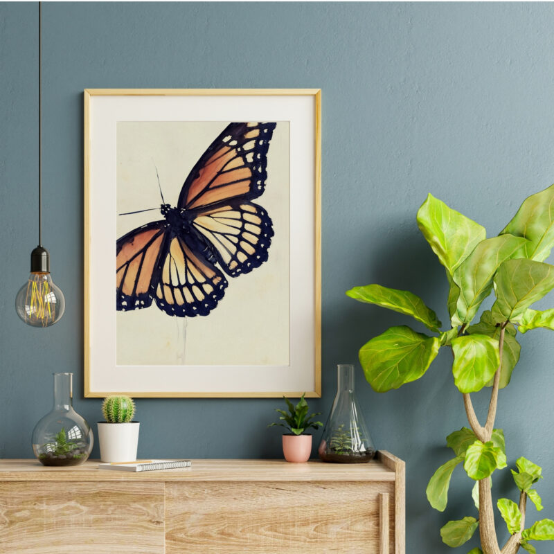 Winged Mosaic wildlife wall art