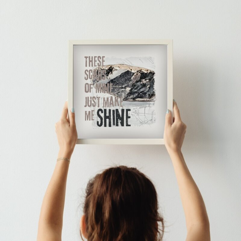 These Scars of Mine — Graphic Poster graphic posters